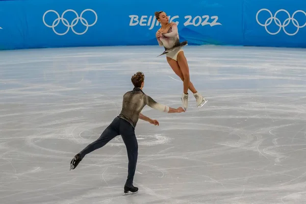 Marco Zandron Und Laura Barquero Esp Treten Während Der Olympischen — Stockfoto