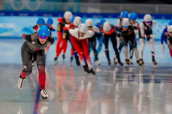 Valerie Maltais Can Kończy Miejsce Turnieju Women Speed Skating Mass — Zdjęcie stockowe