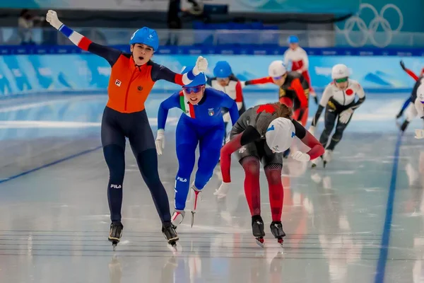 Irene Schouten Ned Zdobywa Złoty Medal Turnieju Womens Speed Skating — Zdjęcie stockowe