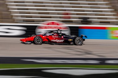 Toowoomba, Avustralya 'dan Will PowER (12) Ft. Worth Texas' taki Texas Motor Speedway 'de XPEL 375 tatbikat oturumunda ön sırayı alıyor..