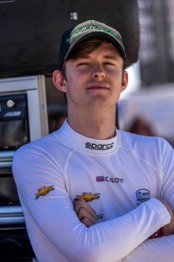 Cambridge, İngiltere 'den CALLUM LLOTT (R) (75) Ft. Worth, Texas, ABD' deki Texas Motor Speedway 'de XPEL 375 yarışına katılmaya hak kazandı..