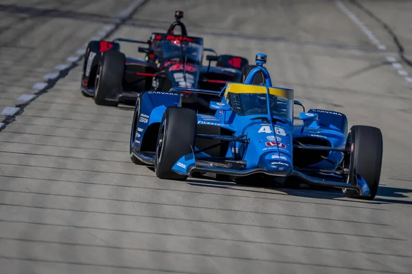 Jimmie Johnson Los Estados Unidos Lleva Coche Por Tramo Delantero — Foto de Stock