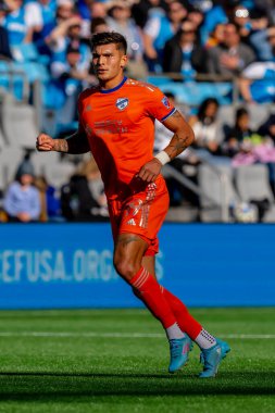 ABD 'li FC Cincinnati Forward BRANDON VAZQUEZ, Charlotte, Kuzey Carolina' daki Bank of America Stadyumu 'nda The Charlotte FC' ye karşı oynuyor. Charlotte FC düzenlemelerde konuk FC Cincinnati 'yi 2-0 yendi..