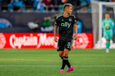 Charlotte FC Orta saha oyuncusu JORDY ALCIVAR (Manta, Ekvador), ABD 'nin Kuzey Carolina eyaletinin Charlotte kentindeki Bank of America Stadyumu' nda FC Cincinnati 'ye karşı oynamaktadır. Charlotte FC düzenlemelerde konuk FC Cincinnati 'yi 2-0 yendi..