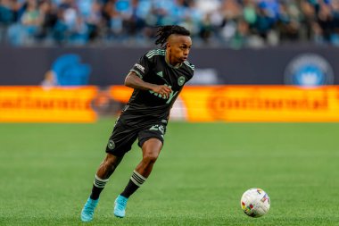 Charlotte FC Forward YORDI REYNA Chiclayo, Peru FC Cincinnati 'ye karşı Charlotte, Kuzey Carolina' daki Bank of America Stadyumu 'nda oynuyor. Charlotte FC düzenlemelerde konuk FC Cincinnati 'yi 2-0 yendi..