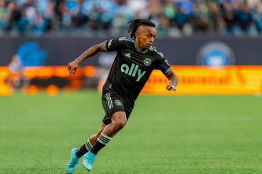 Charlotte FC Forward YORDI REYNA Chiclayo, Peru FC Cincinnati 'ye karşı Charlotte, Kuzey Carolina' daki Bank of America Stadyumu 'nda oynuyor. Charlotte FC düzenlemelerde konuk FC Cincinnati 'yi 2-0 yendi..