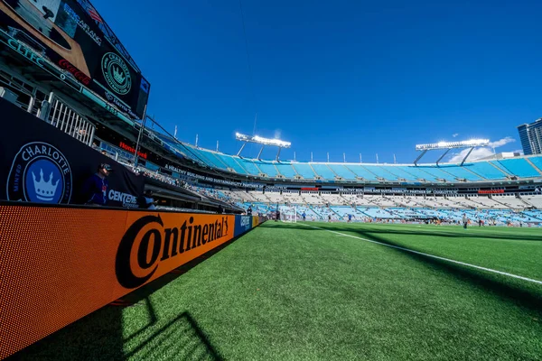 Bank America Stadium Acoge Partido Fútbol Major League Cincinnati Charlotte — Foto de Stock