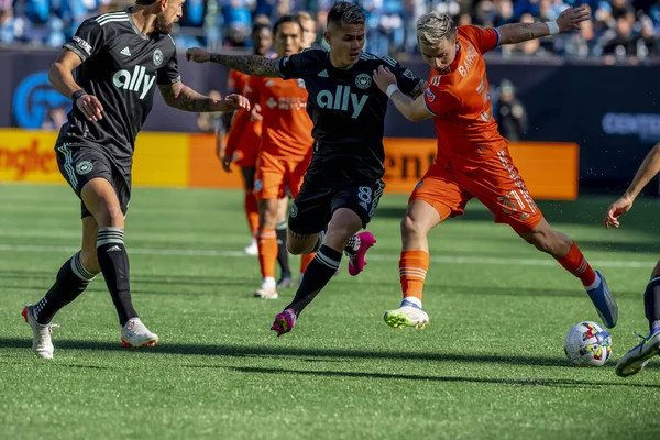 Cincinnati Midfielder Alvaro Barreal Argentina Spelar Mot Charlotte Bank America — Stockfoto