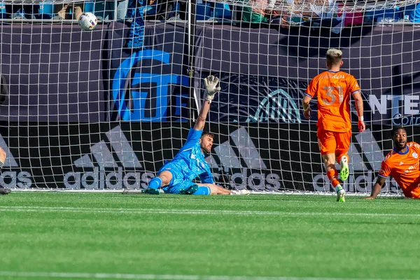 Cincinnati Brankář Alec Kann Spojených Států Hraje Proti Charlotte Stadionu — Stock fotografie