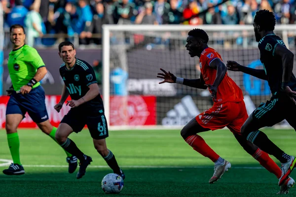 Cincinnati Forward Dominique Badji Senegalu Hraje Proti Charlotte Stadionu Bank — Stock fotografie