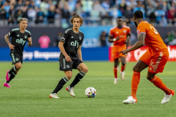 Charlotte Midfielder Benjamin Bender Spojených Států Hraje Proti Cincinnati Stadionu — Stock fotografie