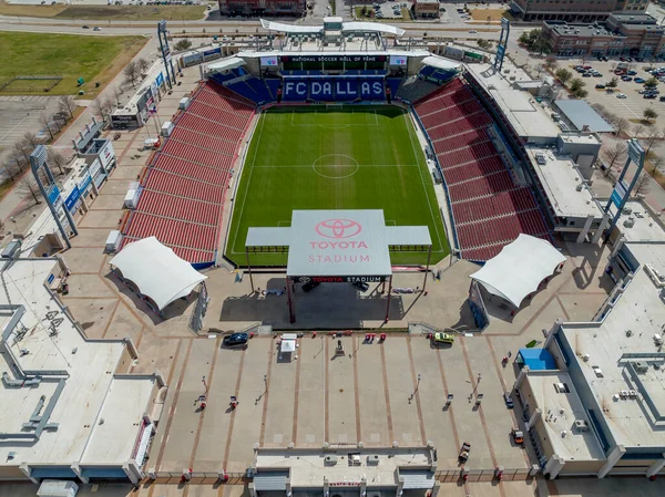 Toyota Stadium Φιλοξενεί Portland Timbers Εναντίον Dallas Μεγάλο Παιχνίδι Ποδοσφαίρου — Φωτογραφία Αρχείου