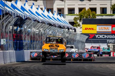 Long Beach sokakları, Long Beach, Kaliforniya, ABD 'deki NTT INDYCAR SERIES Acura Grand Prix' ine ev sahipliği yapmaktadır..