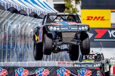 Long Beach sokakları, Long Beach, Kaliforniya, ABD 'deki NTT INDYCAR SERIES Acura Grand Prix' ine ev sahipliği yapmaktadır..