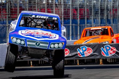 Long Beach sokakları, Long Beach, Kaliforniya, ABD 'deki NTT INDYCAR SERIES Acura Grand Prix' ine ev sahipliği yapmaktadır..