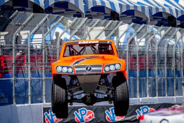 Long Beach sokakları, Long Beach, Kaliforniya, ABD 'deki NTT INDYCAR SERIES Acura Grand Prix' ine ev sahipliği yapmaktadır..