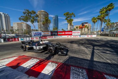 Long Beach sokakları, Long Beach, Kaliforniya, ABD 'deki NTT INDYCAR SERIES Acura Grand Prix' ine ev sahipliği yapmaktadır..