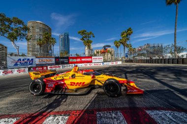 Long Beach sokakları, Long Beach, Kaliforniya, ABD 'deki NTT INDYCAR SERIES Acura Grand Prix' ine ev sahipliği yapmaktadır..