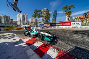 Long Beach sokakları, Long Beach, Kaliforniya, ABD 'deki NTT INDYCAR SERIES Acura Grand Prix' ine ev sahipliği yapmaktadır..