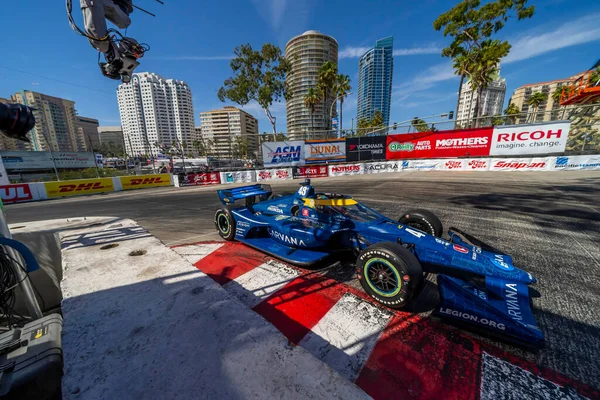Long Beach sokakları, Long Beach, Kaliforniya, ABD 'deki NTT INDYCAR SERIES Acura Grand Prix' ine ev sahipliği yapmaktadır..