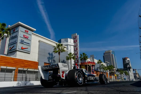 Josef Newgarden United States Runs Turns Practice Acura Grand Prix — Zdjęcie stockowe