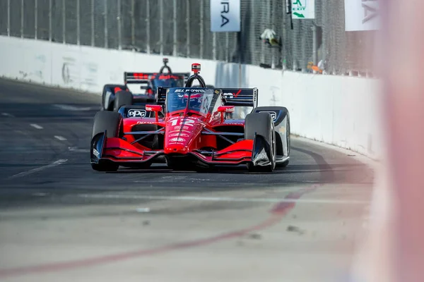 Toowoomba, Avustralya 'dan Will PowER (12) Long Beach, Kaliforniya' daki Long Beach Caddeleri 'nde düzenlenen Acura Grand Prix antrenmanı sırasında virajlarda koşar..