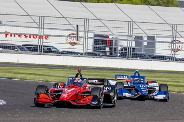 Toowoomba, Avustralya 'dan Will PowER (12) Indianapolis Indiana' daki GMR Grand Prix antrenman oturumunda virajlarda yarışacak..