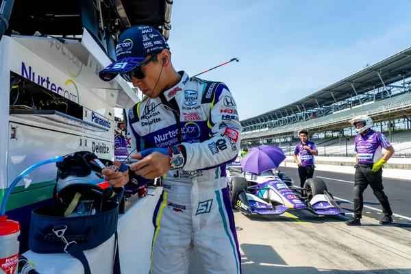 Tokyo, Japonya 'dan TAKUMA SATO (51) Indianapolis' teki GMR Grand Prix için hazırlık yapıyor..