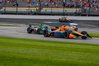 FELIX ROSENQVIST (7) of Varnamo, Sweden races through the turns during the GMR Grand Prix at Indianapolis Motor Speedway in Indianapolis Indiana.
