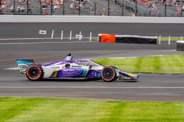TAKUMA SATO (51) of Tokyo, Japan races through the turns during the GMR Grand Prix at Indianapolis Motor Speedway in Indianapolis Indiana.