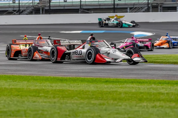 Christian Lundgaard Hedensted Denmark Races Turns Gmr Grand Prix Indianapolis — Foto de Stock
