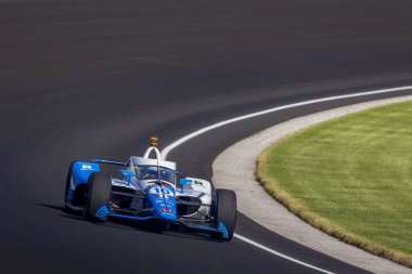 Barselona, İspanya 'dan ALEX PALOU (10) Indianapolis 500 için Indianapolis Motor Speedway, Indiana' da antrenman yapmaktadır..