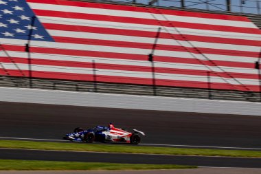 ABD 'li JR HILDEBRAND (11) Indianapolis 500 için Indianapolis Motor Yarış Pistinde antrenman yapmaya hazırlanıyor..