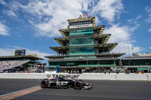 Kyle Kirkwood United States Crosses Yard Bricks Practice Session Indianapolis — Foto de Stock