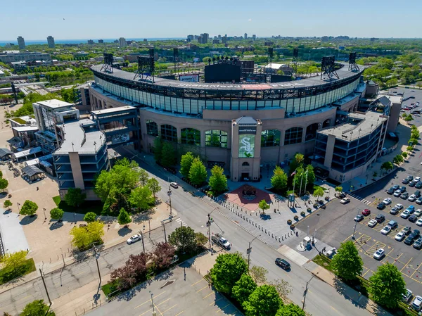 Aerial View Guaranteed Rate Field Major League Baseball Stadium Located — Stockfoto