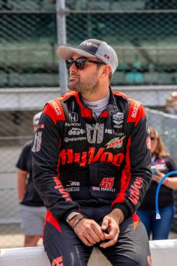 Bassingham, İngiltere 'den Jack HARVEY (45) Indianapolis Motor Speedway Indianapolis, Indiana, ABD' de yarışmaya hak kazandı..