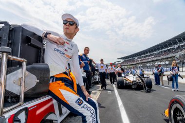 CHRISTIAN LUNDGAARD (30) (R) (Hedensted, Danimarka) Indianapolis 500 için Indianapolis Motor Speedway, Indiana, ABD.