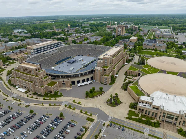 Letecký Pohled Stadion Notre Dame Reprezentující University Notre Dame Notre — Stock fotografie