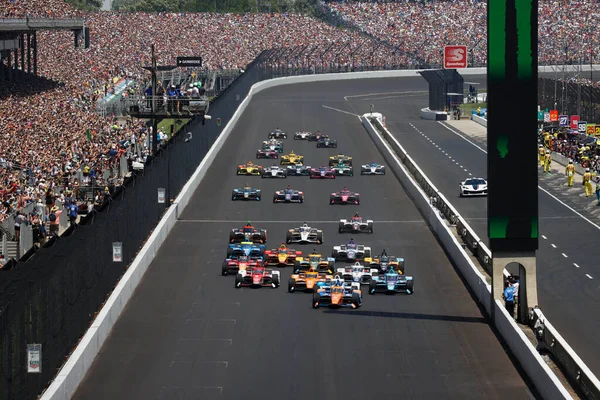 Indianapolis Motor Speedway Acoge Serie Indycar Para Indianapolis 500 Indianápolis — Foto de Stock