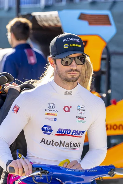 来自加州内华达州内华达州的Alexander Rossi 27岁 准备参加在密歇根州贝尔岛公园举行的雪佛兰底特律大奖赛 — 图库照片