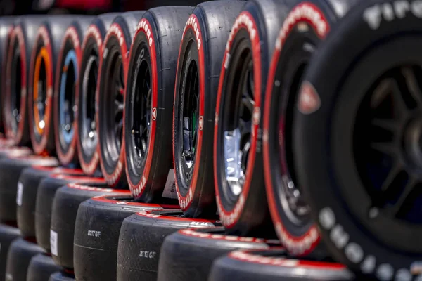 Indycar Szolgáltatások Úton Haladnak Kvalifikálják Magukat Chevrolet Detroit Nagydíjra Detroitban — Stock Fotó