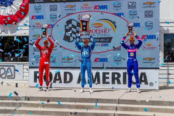 Josef Newgarden Nashville Tennessee Wins Sonsio Grand Prix Road America — Stock Photo, Image