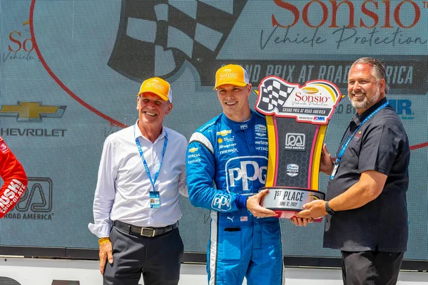 Josef Newgarden Aus Nashville Tennessee Gewinnt Den Sonsio Grand Prix — Stockfoto