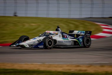 GRAHAM RAHAL (15) New Albany, Ohio 'dan Honda Indy 200 için Lexington OH' da bulunan Ohio Spor Otomobili Kursu 'nda antrenman yapıyor..