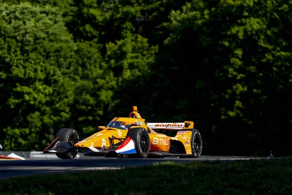 Rinus Veekay Hoofddorp Países Baixos Percorre Voltas Durante Honda Indy — Fotografia de Stock