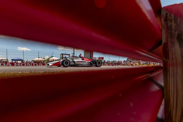 Christian Lundgaard Hedensted Denmark Races Turns Honda Indy 200 Mid — Stockfoto