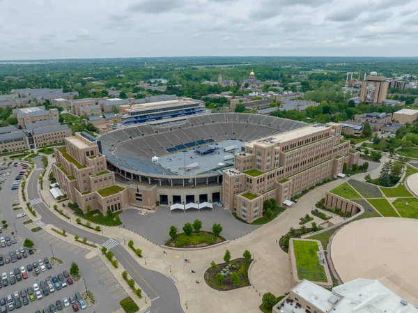 Luchtfoto Van Het Notre Dame Stadion Van Universiteit Van Notre — Stockfoto