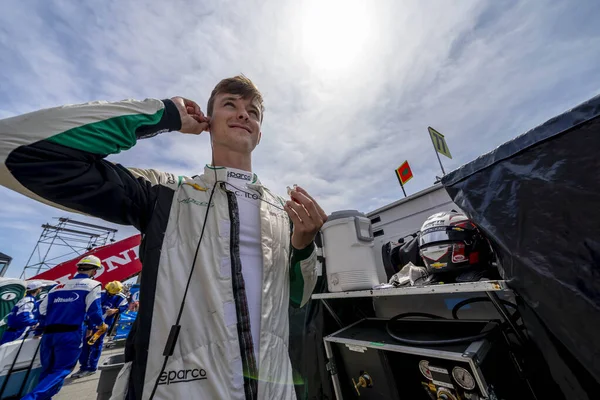 Callum Llott Cambridge England Prepares Practice Honda Indy Toronto Streets — Stock fotografie