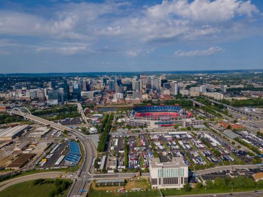 the Streets Of Nashville plays host to the INDYCAR SERIES for the Big Machine Music City Grand Prix in Nashville, TN, USA.