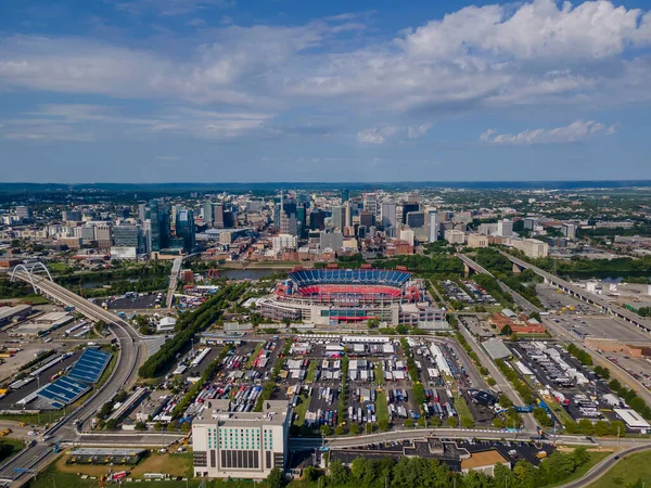 the Streets Of Nashville plays host to the INDYCAR SERIES for the Big Machine Music City Grand Prix in Nashville, TN, USA.